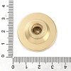 Golden Plated Brass Wax Sealing Stamp Head KK-K363-01G-08-4