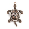 Alloy Crystal Rhinestone Big Pendants AL-CBA2376-24R-1