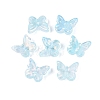 Electroplate Transparent Glass Beads EGLA-N057-03F-2
