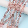 Natural Strawberry Quartz Beads Strands G-G0003-B06-2