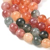 Dyed Natural Malaysia Jade Beads Strands G-G021-02A-27-3