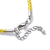 Polyester Cord Braided Bracelet Makings MAK-Z003-01P-08-3