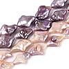 Natural Baroque Keshi Pearl Beads Strands PEAR-S022-01A-2