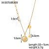 304 Stainless Steel Rocking Horse Pendant Necklaces STAS-OY007-64G-2