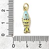Brass Enamel Pendants KK-A266-39G-02-3