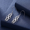 Brass Celtic Knot Dangle Earrings FS-WG354B2-01-1