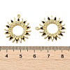 304 Stainless Steel Enamel Pendants STAS-T076-10G-03-3
