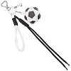 1Pc Sports ThemePU Leather Keychains KEYC-SP0001-67B-1