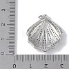 Rack Plating Brass Micro Pave Clear Cubic Zirconia Pendants KK-E110-03P-3