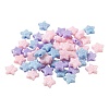 80Pcs 4 Colors Opaque Acrylic Beads MACR-FS0001-01A-2