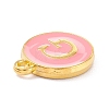 Golden Plated Alloy Enamel Charms LS-ENAM-Q437-14G-2