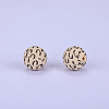 Printed Round Silicone Focal Beads SI-JX0056A-212-1