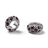 Alloy Rhinestone European Beads X-CPDL-H998-2-2