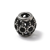 304 Stainless Steel European Beads STAS-H238-09B-AS-1