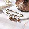 Brass Bell Charms Kilt Pins Brooch JEWB-BR00171-2