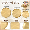 6Pcs 3 Styles Round 201 Stainless Steel Jewelry Storage Trays for Rings AJEW-NB0009-43-2
