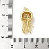 Brass Micro Pave Clear Cubic Zirconia Pendants LS-KK-U046-02G-03-3