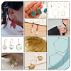 Brass Earring Hooks & Leverback Earring Findings KK-ME0002-48-5