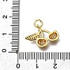 Brass Micro Pave Clear Cubic Zirconia Pendants ZIRC-I070-114G-3