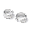 Rack Plating Brass Cuff Ring LS-EJEW-C081-11P-2