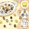30Pcs 15 Styles Tibetan Style Alloy European Beads TIBE-YW0002-07-3