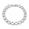 Clear Cubic Zirconia Tennis Bracelet BJEW-M296-01P-1