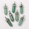 Natural Green Aventurine Double Terminated Pointed Pendants G-F295-04A-3