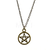 Antique Bronze Alloy Pendant Necklaces PW-WG34055-08-1