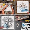 Plastic Reusable Drawing Painting Stencils Templates DIY-WH0172-947-4