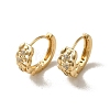 Brass Micro Pave Cubic Zirconia Hoop Earring EJEW-L271-05KCG-01-1