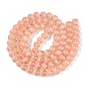 Transparent Glass Imitation Cat Eye Beads Strands GLAA-Q110-01C-15-2