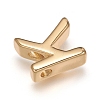 Brass Charms X-ZIRC-I037-01K-G-2