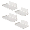 4 Bags 2 Styles Plastic Bathroom Foldable Wall-Mounted Shelves ODIS-DL0001-07-1