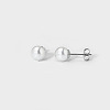 Elegant Titanium Steel Imitation Pearl Stud Earrings NB5919-9-1