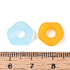 Frosted Transparent Acrylic European Beads OACR-Q197-05-3