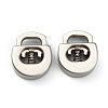 Alloy Spring Cord Locks FIND-WH0110-063MP-1