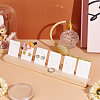 Wooden Jewelry Display Card Stands ODIS-WH0027-045-5