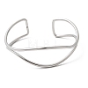 304 Stainless Steel Cuff Bangles for Women BJEW-Z150-01P-02-4