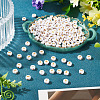 500Pcs Plating Acrylic Beads PACR-TADJ0001-01X-4