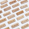 150Pcs Unfinished Wood Connector Charms FIND-HY0001-19-5