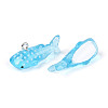 Sea Animal Theme Transparent Resin Pendants X-RESI-D071-04A-3