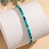 Dyed Synthetic Imperial Jasper Heishi Beaded Braided Bracelets LS-SA4116-5-1