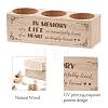 3 Hole Wood Candle Holders DIY-WH0375-007-3