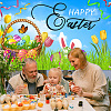 Easter Polyester Hanging Banner Sign AJEW-WH0190-055-5