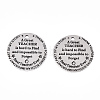 Non-Tarnish 201 Stainless Steel Pendants STAS-T064-38P-2-2