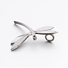 304 Stainless Steel Rhinestone 3D Dragonfly Mini Pendants STAS-E090-77P-2