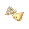 304 Stainless Steel Crystal Rhinestone Pendant STAS-U047-21G-2
