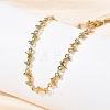 304 Stainless Steel Dolphin Link Chain Necklaces for Women NJEW-G201-02G-3