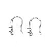 304 Stainless Steel Earring Hooks STAS-S057-61-1