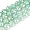 Anti-Tarnish Electroplate Glass Beads Strands GLAA-N064-10mm-12-1